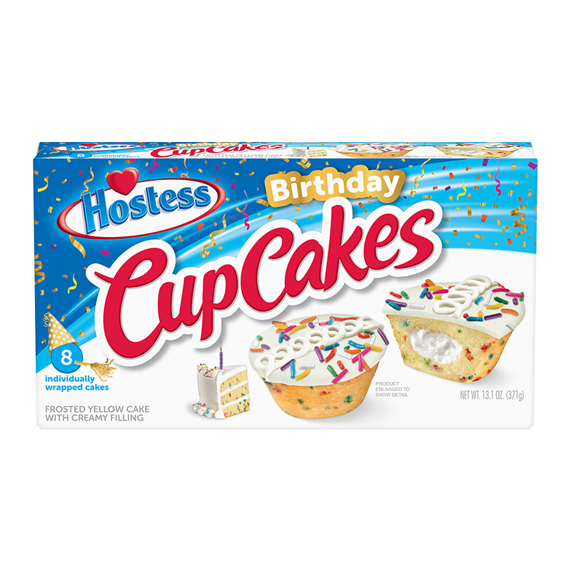 Hostess Birthday CupCakes 371g (1x6)