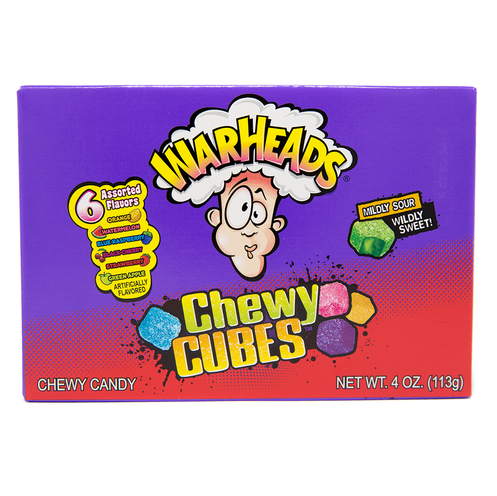Warheads Chewy Cubes Theatre Box 113g (1x12)