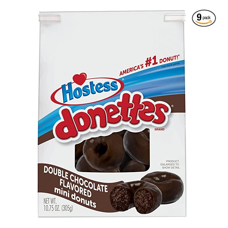 Hostess Donettes Mini Donuts Double Chocolate 305g (1x6)
