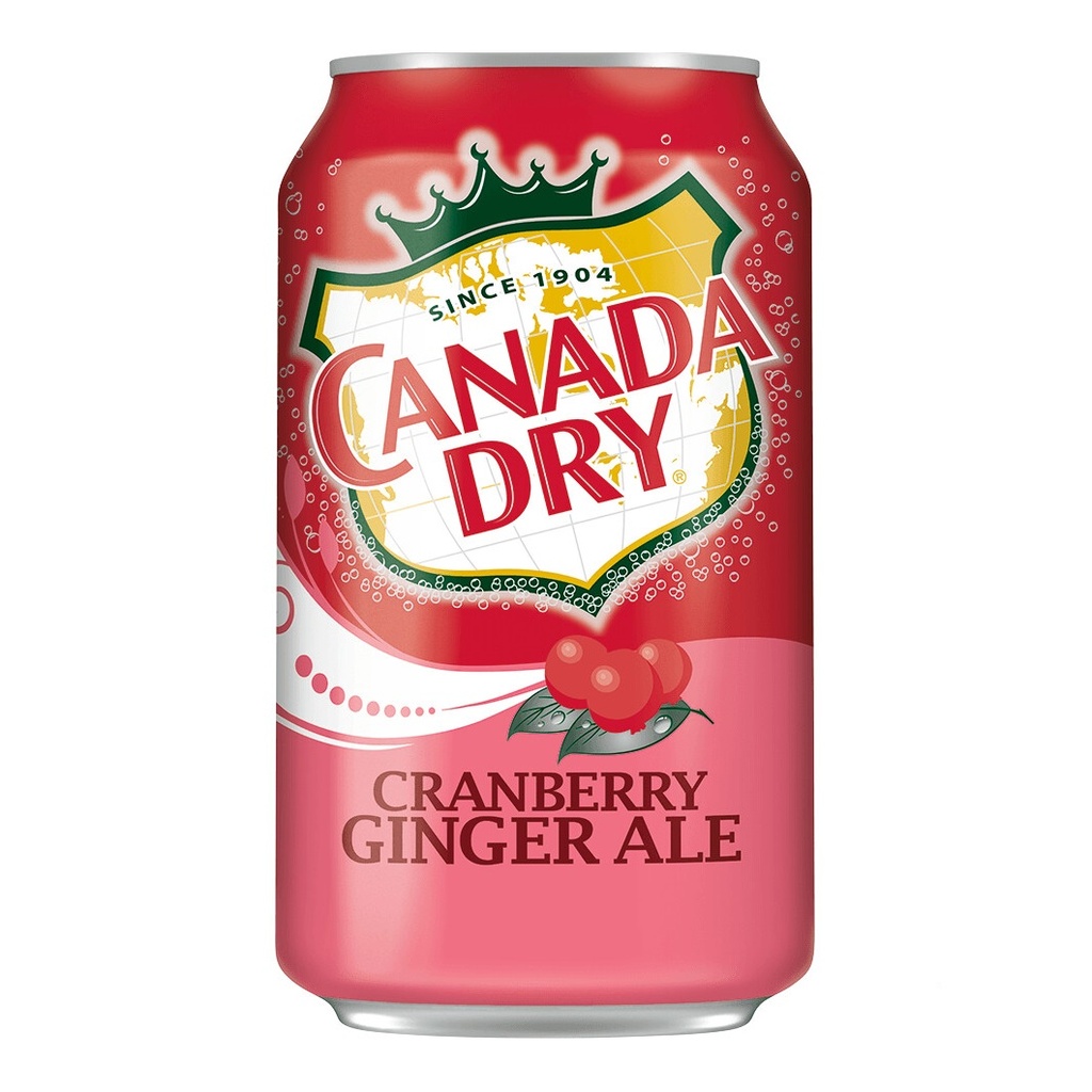 Canada Dry Cranberry Ginger Ale 355ml (1x12)