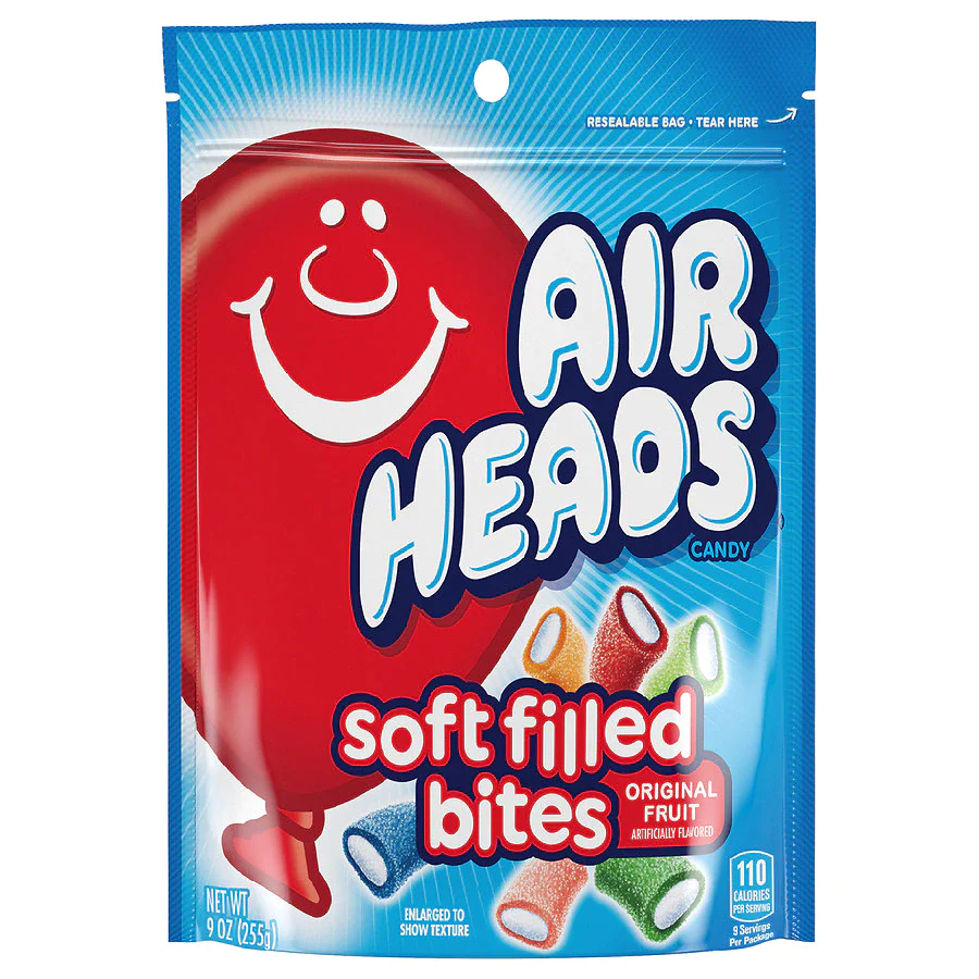 Airheads Filled Bites 170g (1x10)