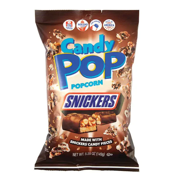 Candy Pop Snickers Popcorn 149g (1x12)