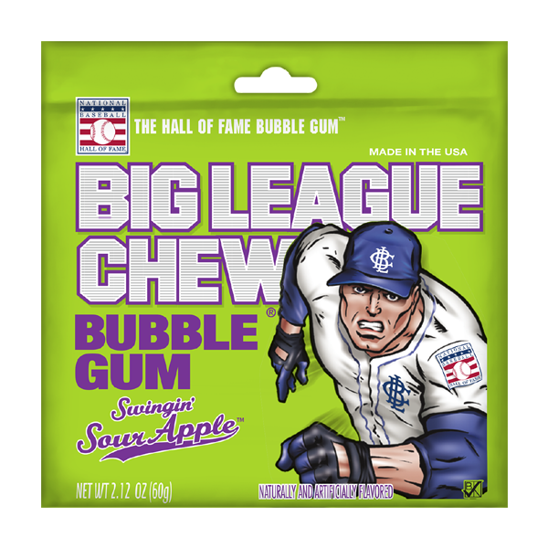 Big League Chew Sour Apple 60g (1x12)