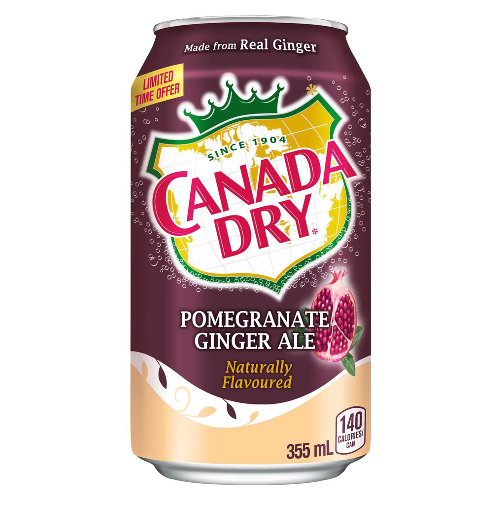 Canada Dry Pomegranate Ginger Ale 355ml (1x12)